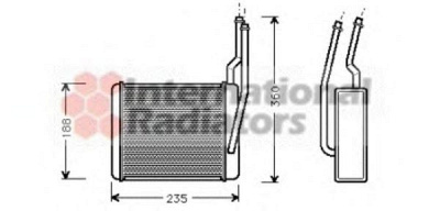 VAN WEZEL 18006356 -  Теплообменник, отопление салона